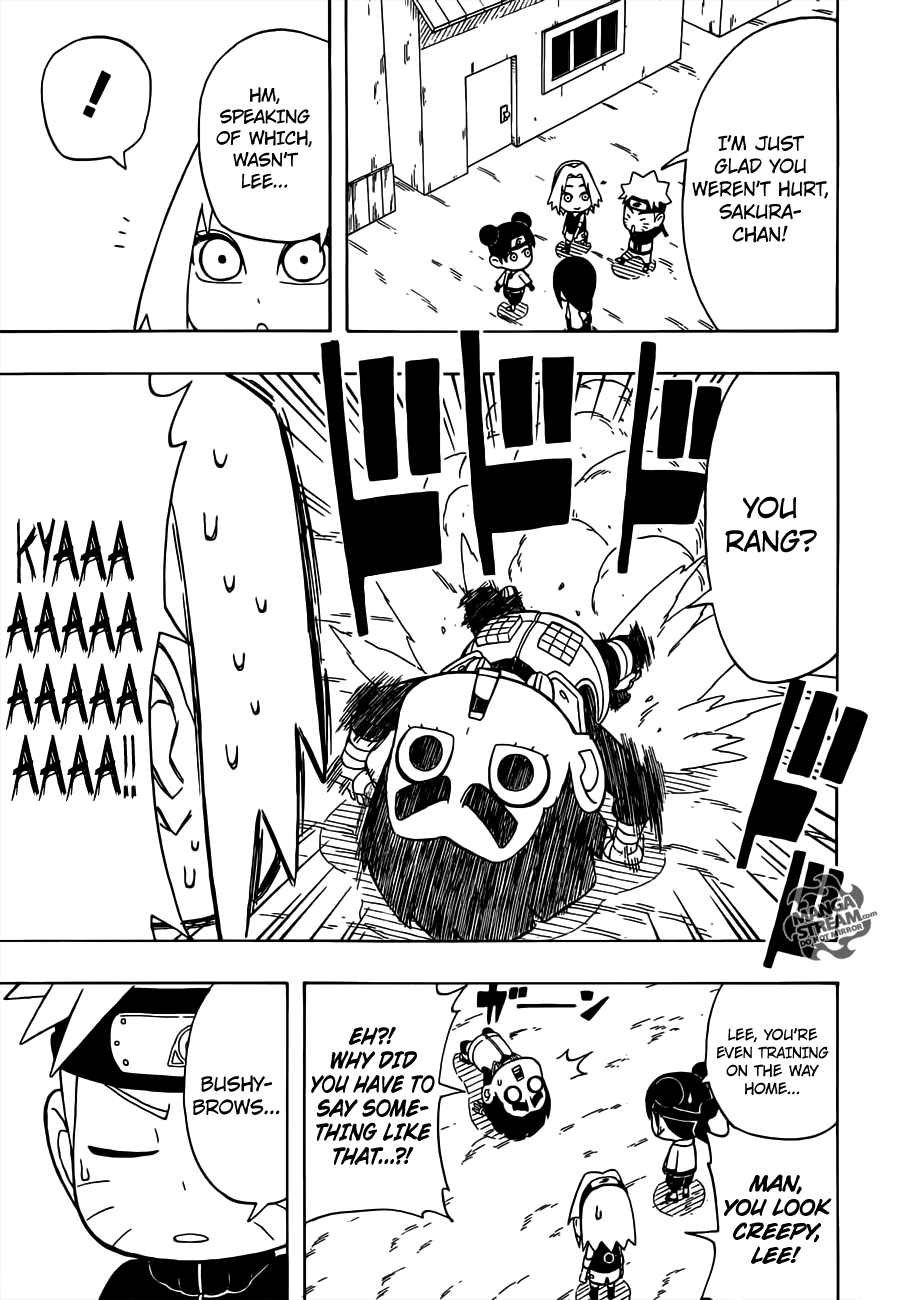 Rock Lee no Seishun Full-Power Ninden Chapter 24 page 7 - Chapter 24: Rock Lee Versus Uzumaki Naruto