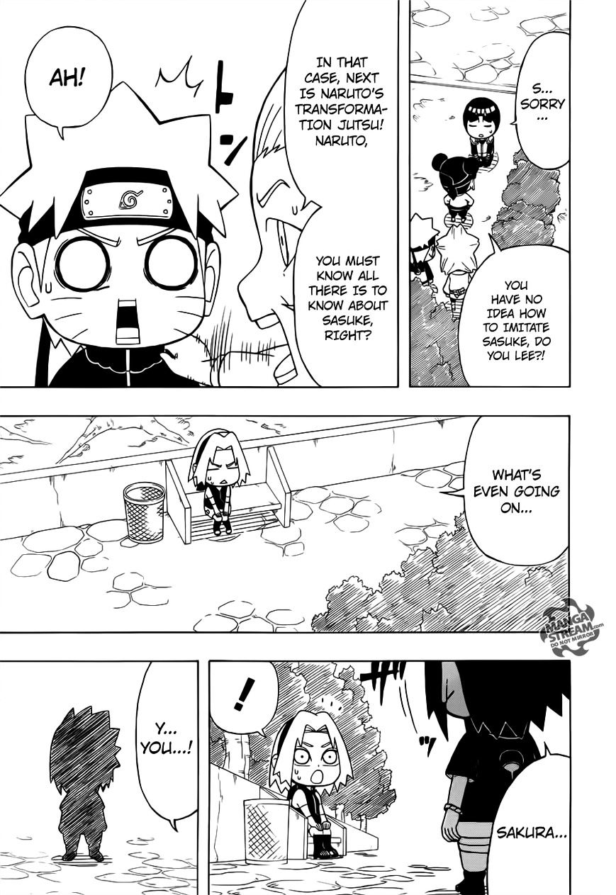 Rock Lee no Seishun Full-Power Ninden Chapter 25 page 18 - Chapter 25: My Dear, Beloved Sasuke-Kun