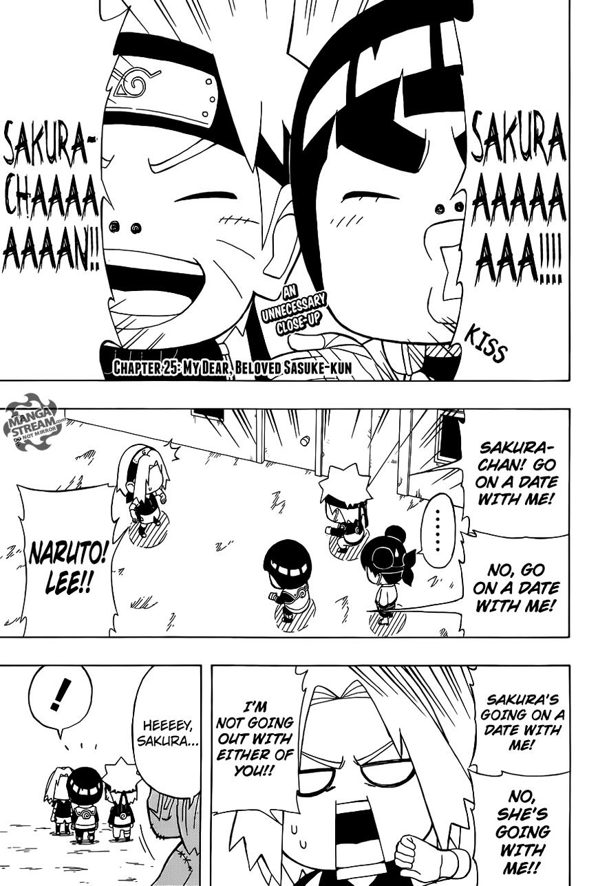 Rock Lee no Seishun Full-Power Ninden Chapter 25 page 4 - Chapter 25: My Dear, Beloved Sasuke-Kun