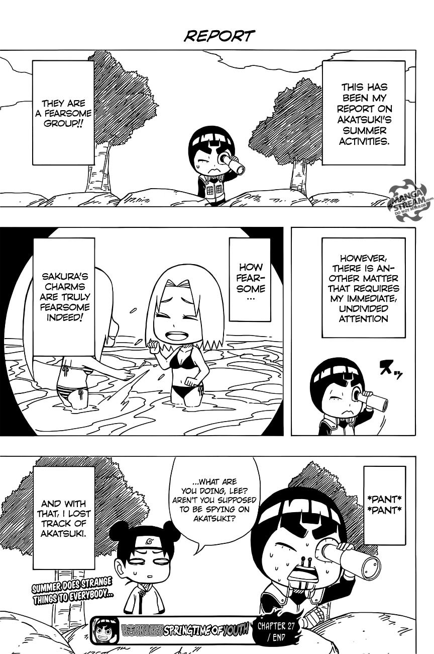 Rock Lee no Seishun Full-Power Ninden Chapter 27 page 27 - Chapter 27: Akatsuki's Summer Vacation!