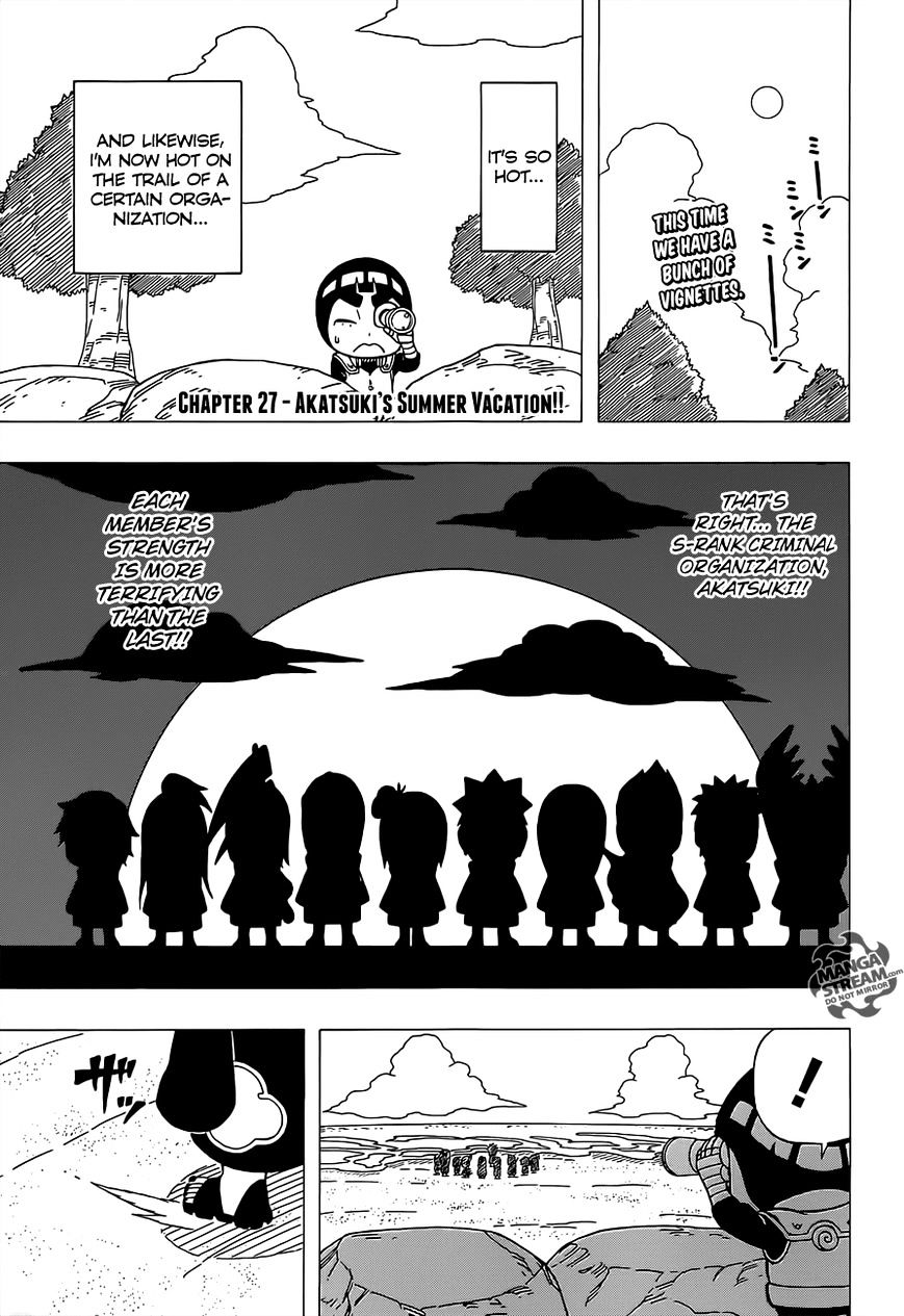 Rock Lee no Seishun Full-Power Ninden Chapter 27 page 3 - Chapter 27: Akatsuki's Summer Vacation!