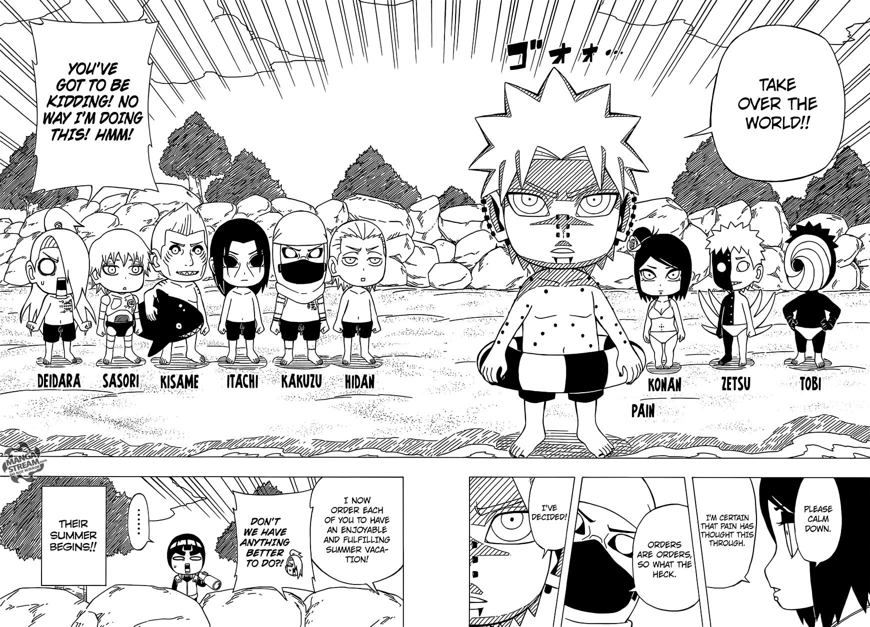 Rock Lee no Seishun Full-Power Ninden Chapter 27 page 6 - Chapter 27: Akatsuki's Summer Vacation!