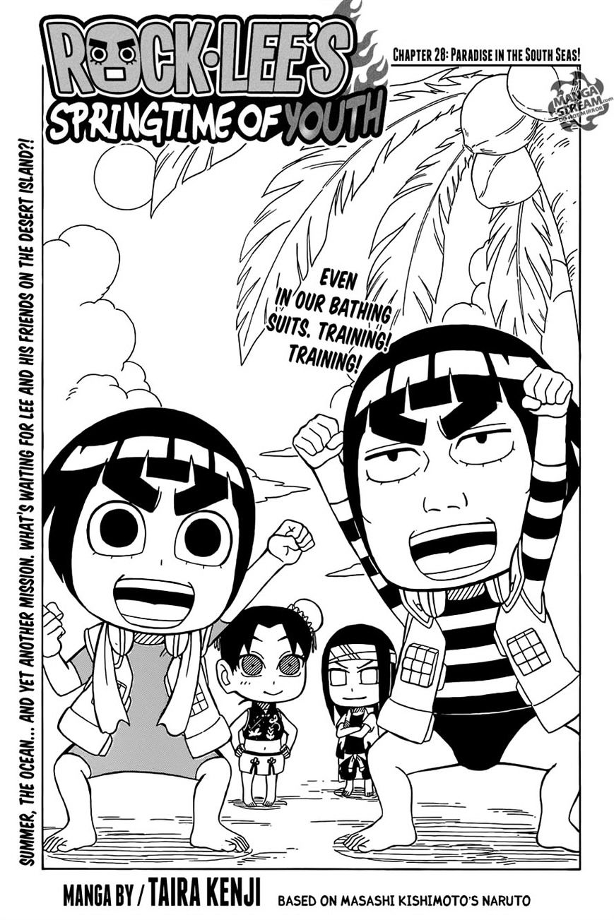 Rock Lee no Seishun Full-Power Ninden Chapter 28 page 1 - Chapter 28: Paradise In The South Seas!