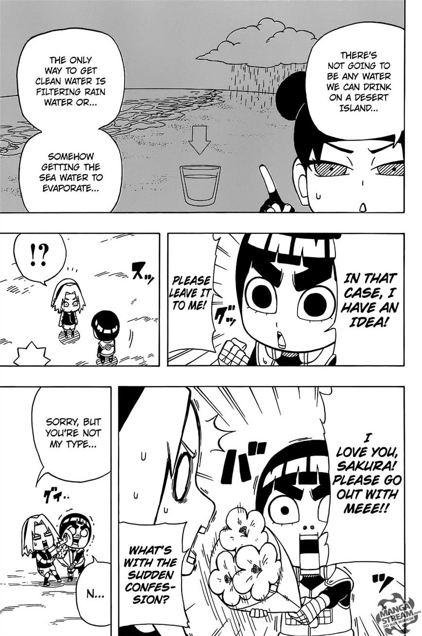 Rock Lee no Seishun Full-Power Ninden Chapter 28 page 11 - Chapter 28: Paradise In The South Seas!