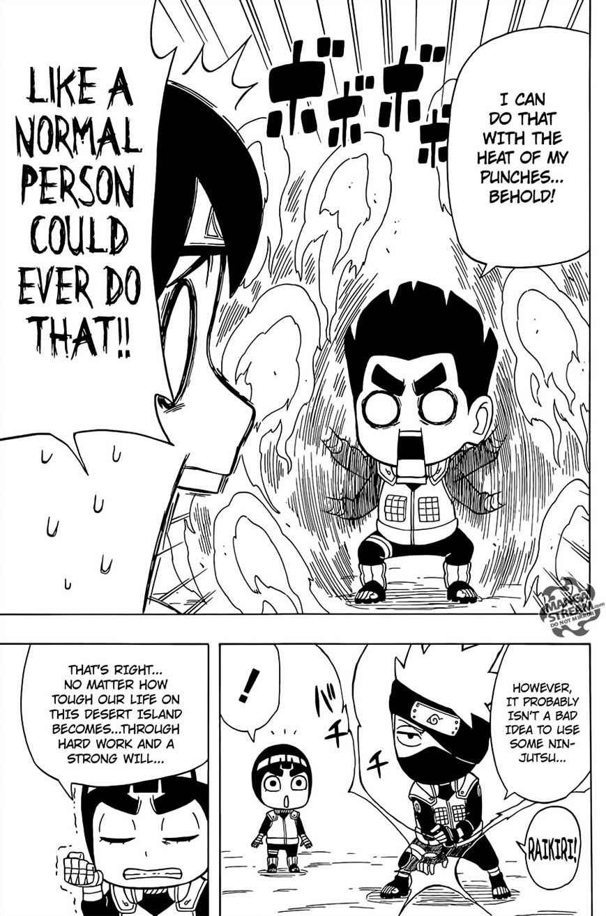 Rock Lee no Seishun Full-Power Ninden Chapter 28 page 13 - Chapter 28: Paradise In The South Seas!