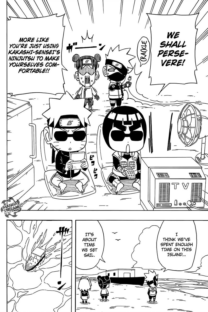 Rock Lee no Seishun Full-Power Ninden Chapter 28 page 14 - Chapter 28: Paradise In The South Seas!