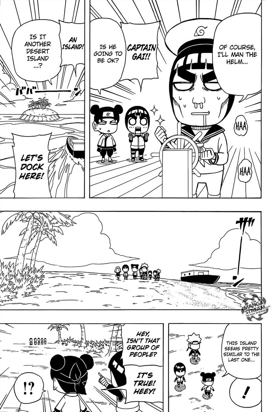 Rock Lee no Seishun Full-Power Ninden Chapter 28 page 15 - Chapter 28: Paradise In The South Seas!