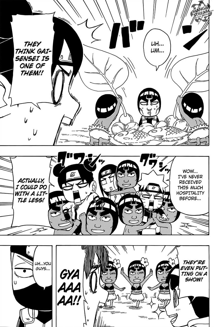 Rock Lee no Seishun Full-Power Ninden Chapter 28 page 17 - Chapter 28: Paradise In The South Seas!