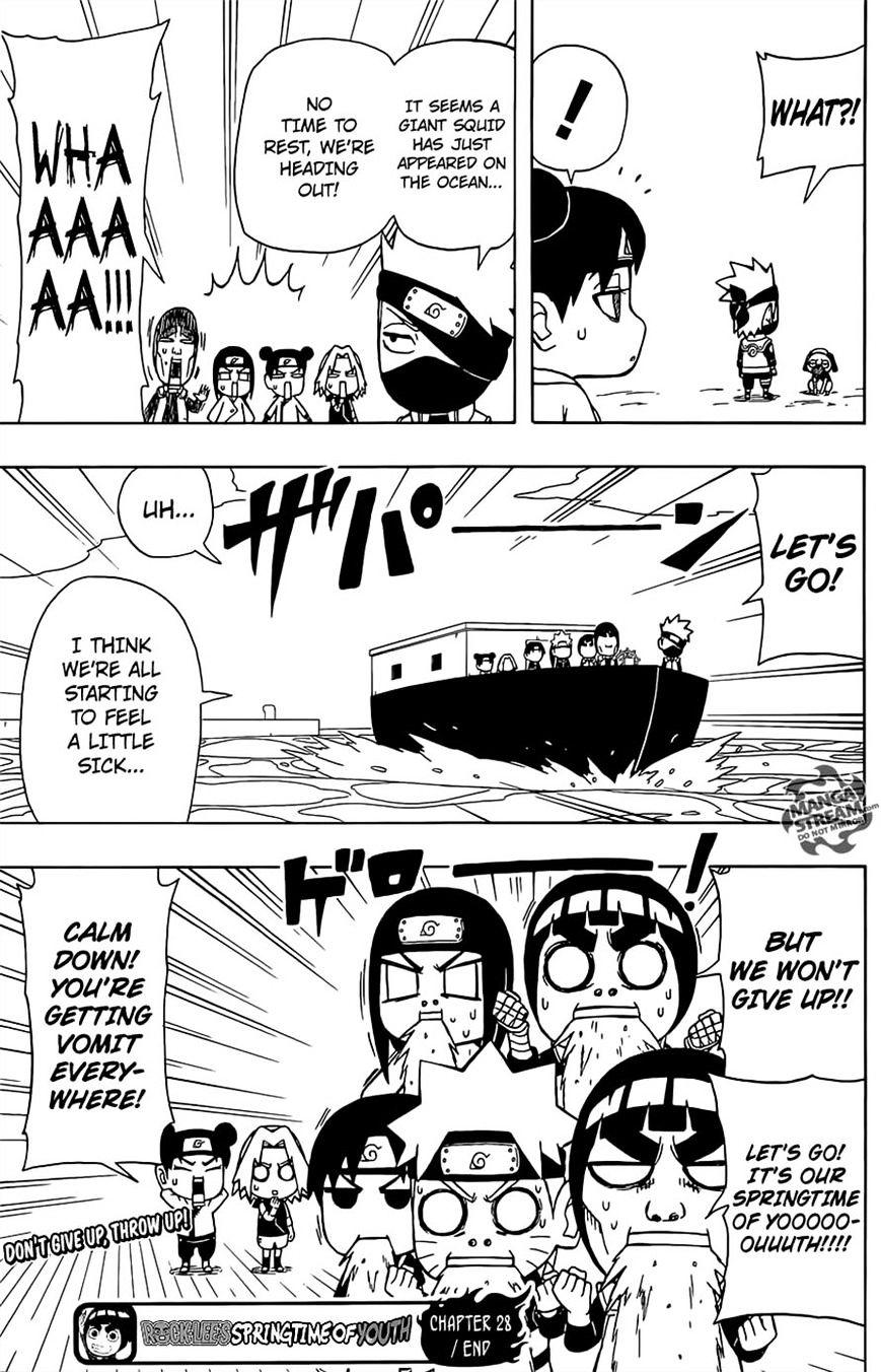 Rock Lee no Seishun Full-Power Ninden Chapter 28 page 28 - Chapter 28: Paradise In The South Seas!
