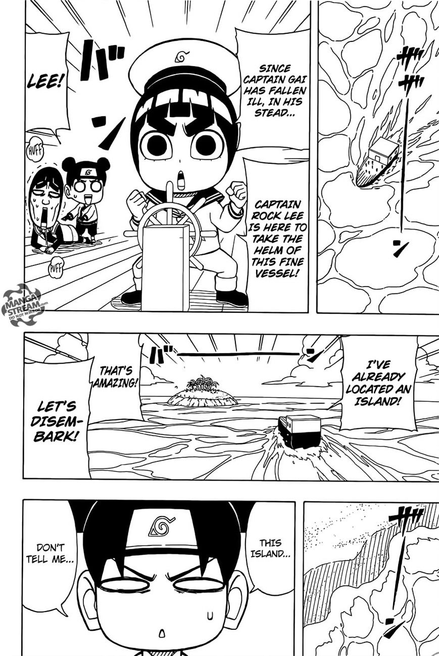 Rock Lee no Seishun Full-Power Ninden Chapter 28 page 8 - Chapter 28: Paradise In The South Seas!