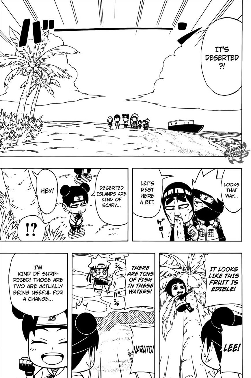 Rock Lee no Seishun Full-Power Ninden Chapter 28 page 9 - Chapter 28: Paradise In The South Seas!