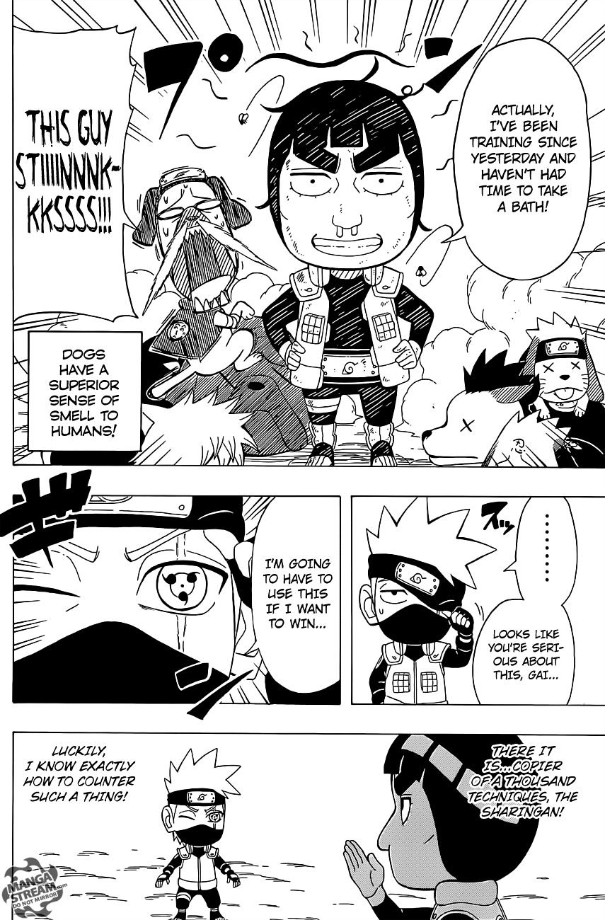 Rock Lee no Seishun Full-Power Ninden Chapter 29 page 13 - Chapter 29: Might Guy Versus Hatake Kakashi