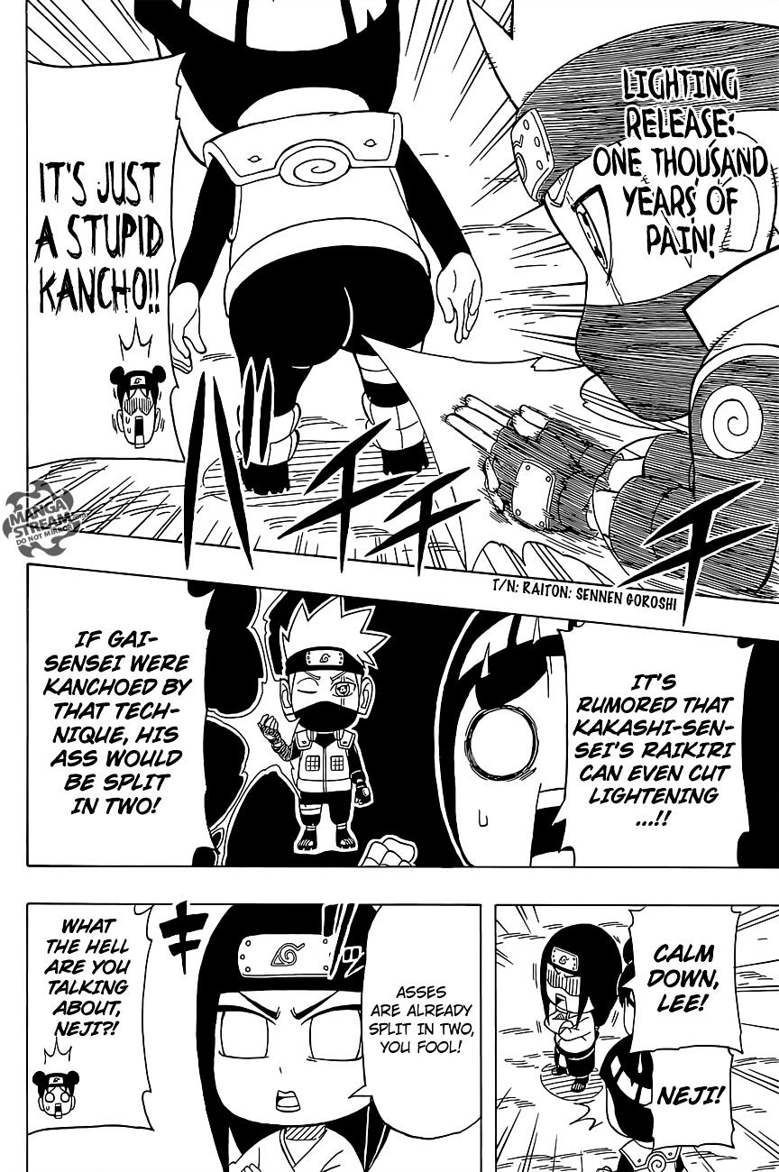 Rock Lee no Seishun Full-Power Ninden Chapter 29 page 15 - Chapter 29: Might Guy Versus Hatake Kakashi