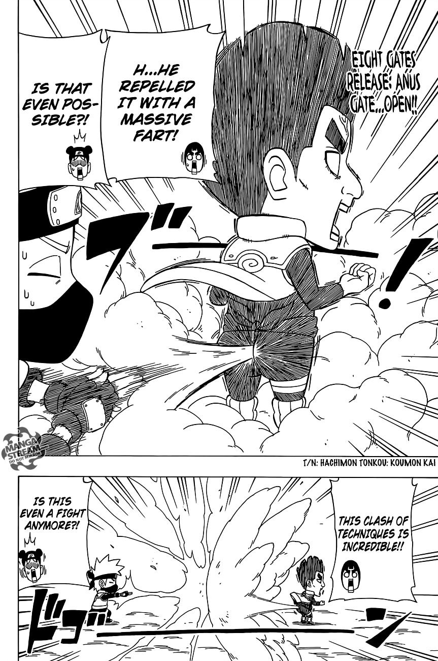 Rock Lee no Seishun Full-Power Ninden Chapter 29 page 17 - Chapter 29: Might Guy Versus Hatake Kakashi