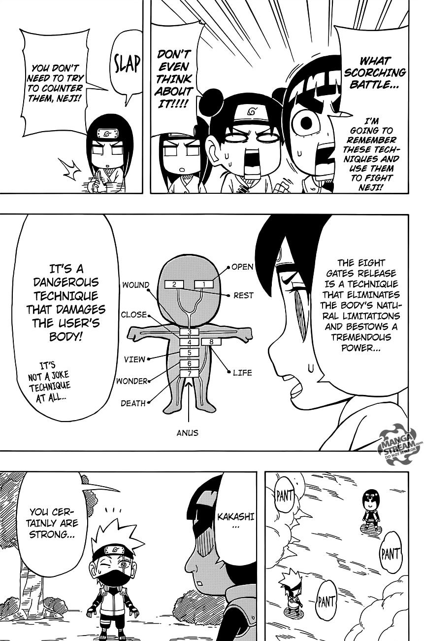Rock Lee no Seishun Full-Power Ninden Chapter 29 page 18 - Chapter 29: Might Guy Versus Hatake Kakashi
