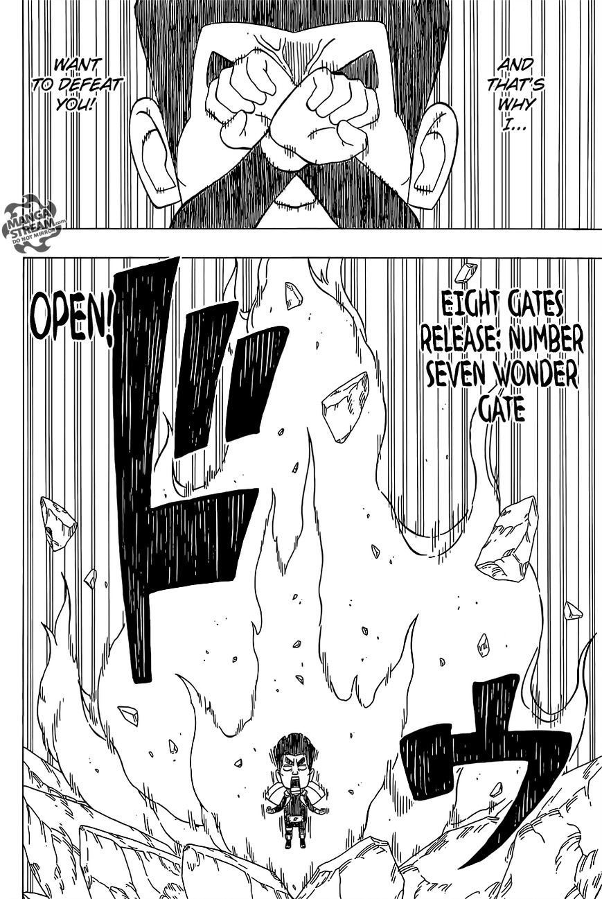 Rock Lee no Seishun Full-Power Ninden Chapter 29 page 19 - Chapter 29: Might Guy Versus Hatake Kakashi