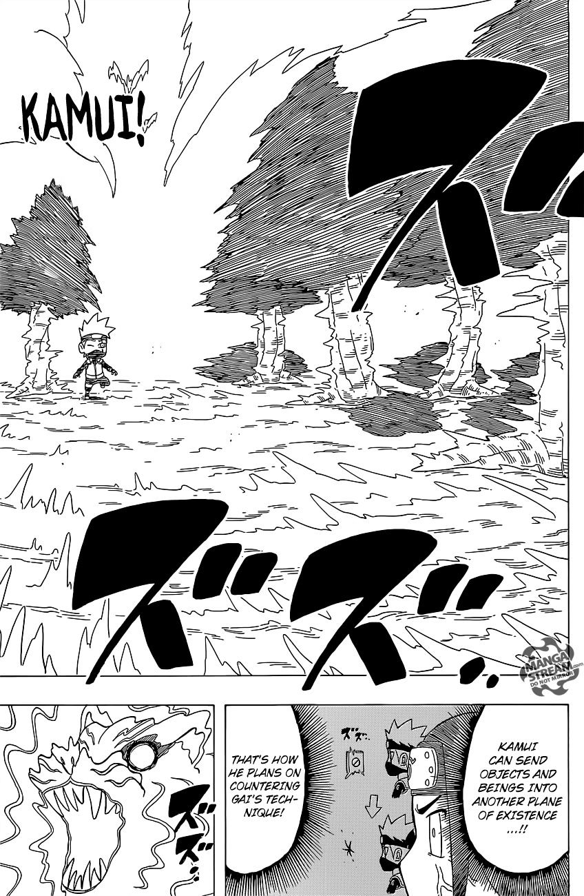 Rock Lee no Seishun Full-Power Ninden Chapter 29 page 22 - Chapter 29: Might Guy Versus Hatake Kakashi