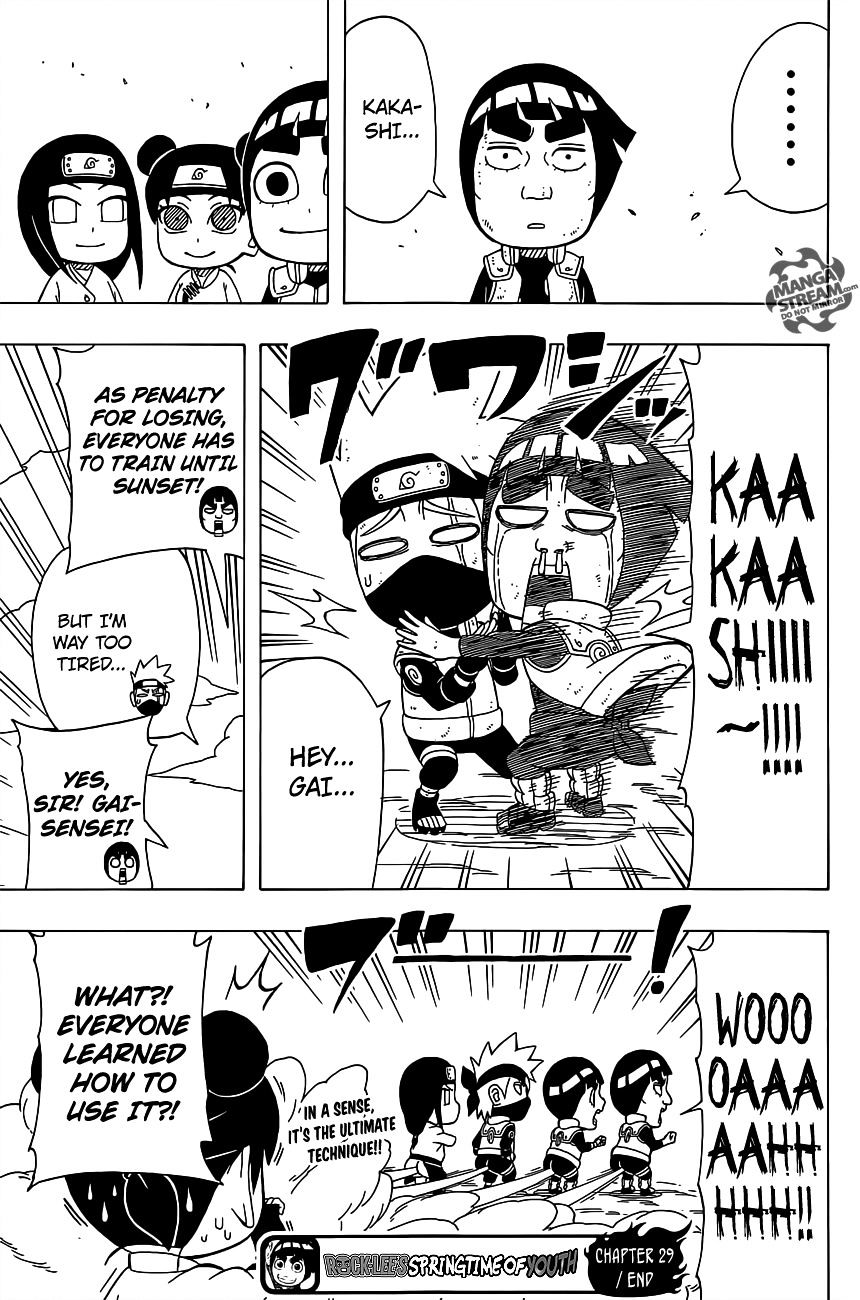 Rock Lee no Seishun Full-Power Ninden Chapter 29 page 26 - Chapter 29: Might Guy Versus Hatake Kakashi