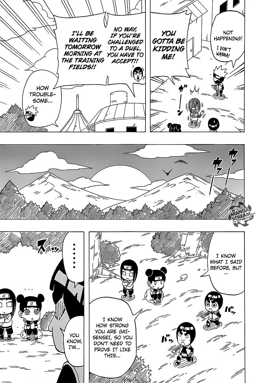 Rock Lee no Seishun Full-Power Ninden Chapter 29 page 8 - Chapter 29: Might Guy Versus Hatake Kakashi