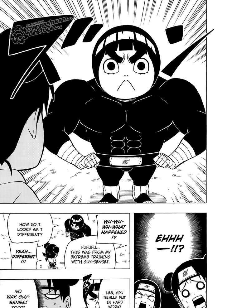 Rock Lee no Seishun Full-Power Ninden Chapter 3 page 14 - Chapter 3: Rock Lee Vs. Huuga Neji