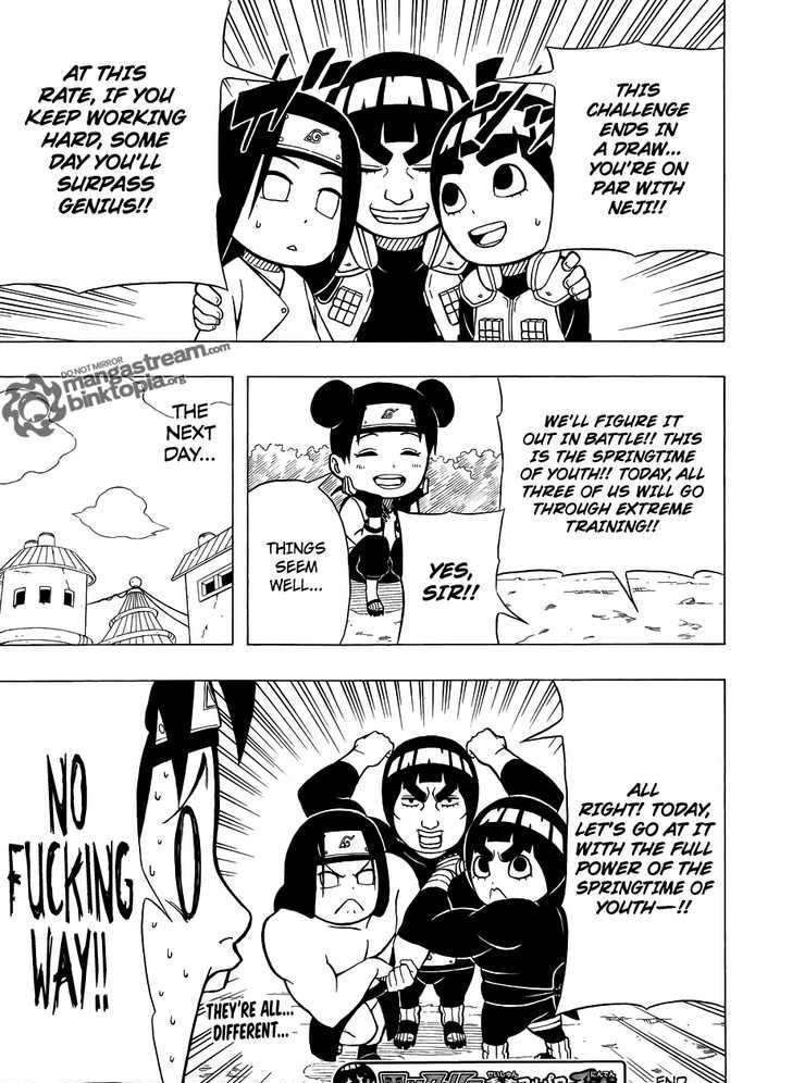 Rock Lee no Seishun Full-Power Ninden Chapter 3 page 22 - Chapter 3: Rock Lee Vs. Huuga Neji