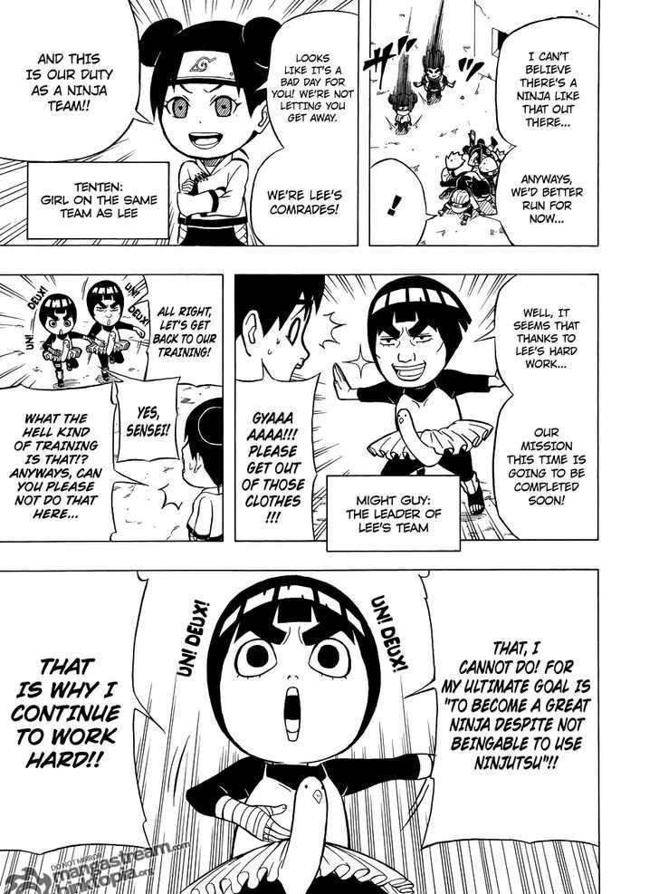 Rock Lee no Seishun Full-Power Ninden Chapter 3 page 6 - Chapter 3: Rock Lee Vs. Huuga Neji