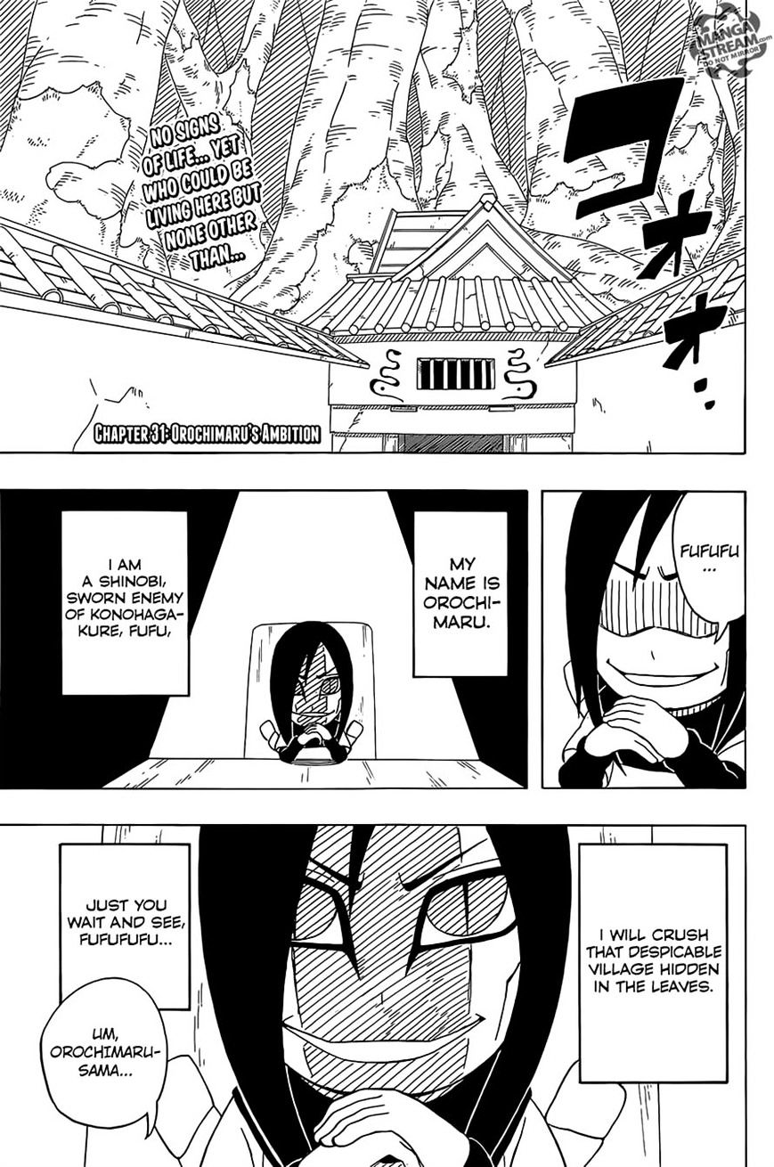 Rock Lee no Seishun Full-Power Ninden Chapter 31 page 2 - Chapter 31: Orochimaru's Ambition