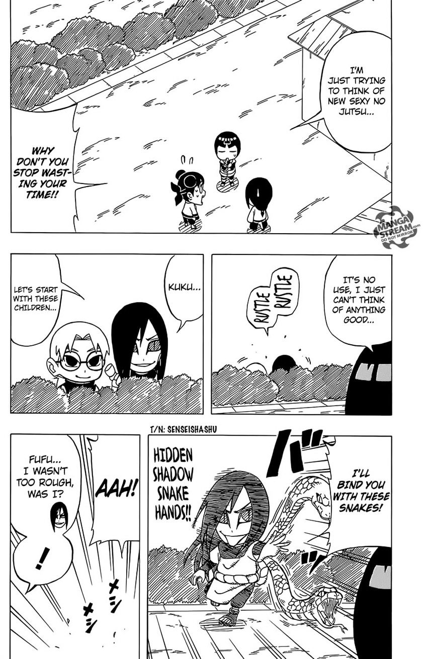 Rock Lee no Seishun Full-Power Ninden Chapter 31 page 5 - Chapter 31: Orochimaru's Ambition