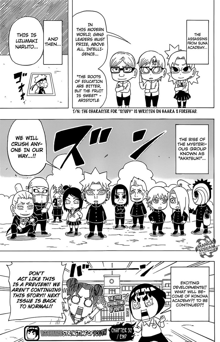 Rock Lee no Seishun Full-Power Ninden Chapter 32 page 28 - Chapter 32: Konoha Academy