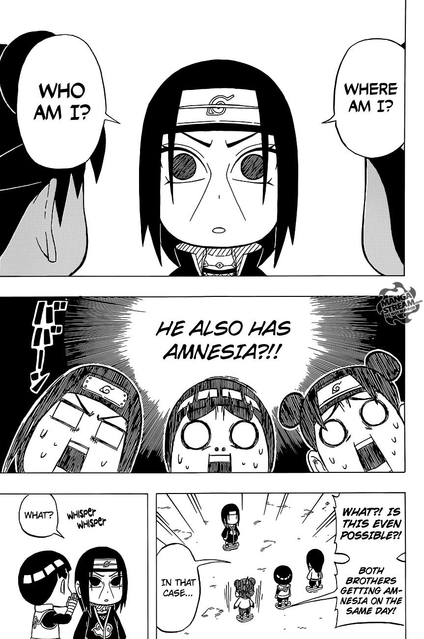 Rock Lee no Seishun Full-Power Ninden Chapter 33 page 10 - Chapter 33: Sasuke and Itachi
