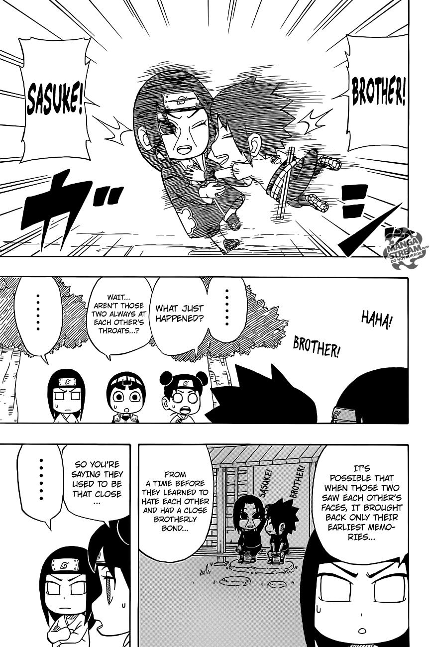 Rock Lee no Seishun Full-Power Ninden Chapter 33 page 12 - Chapter 33: Sasuke and Itachi