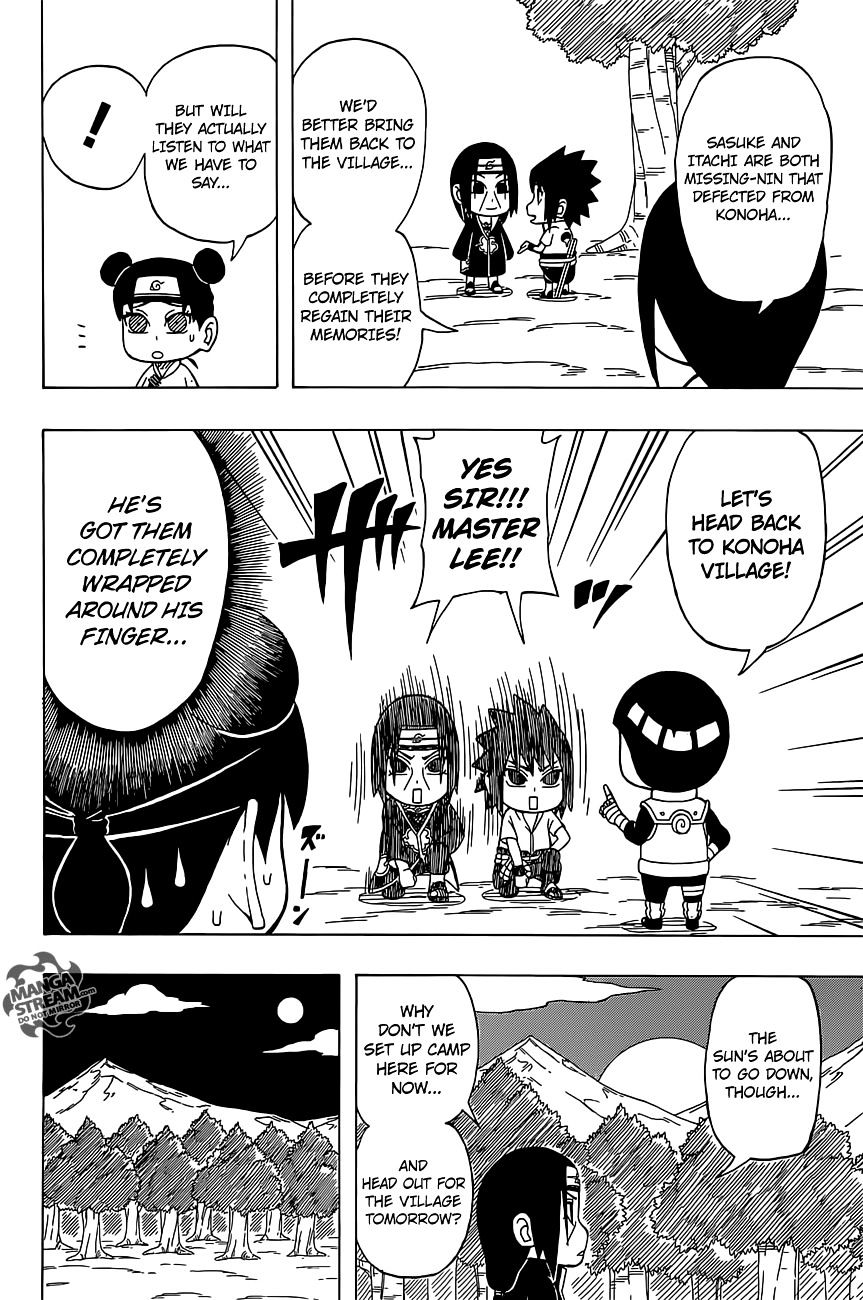 Rock Lee no Seishun Full-Power Ninden Chapter 33 page 13 - Chapter 33: Sasuke and Itachi