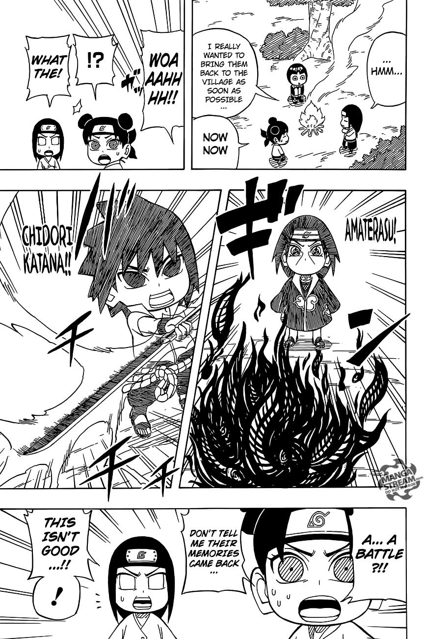 Rock Lee no Seishun Full-Power Ninden Chapter 33 page 14 - Chapter 33: Sasuke and Itachi