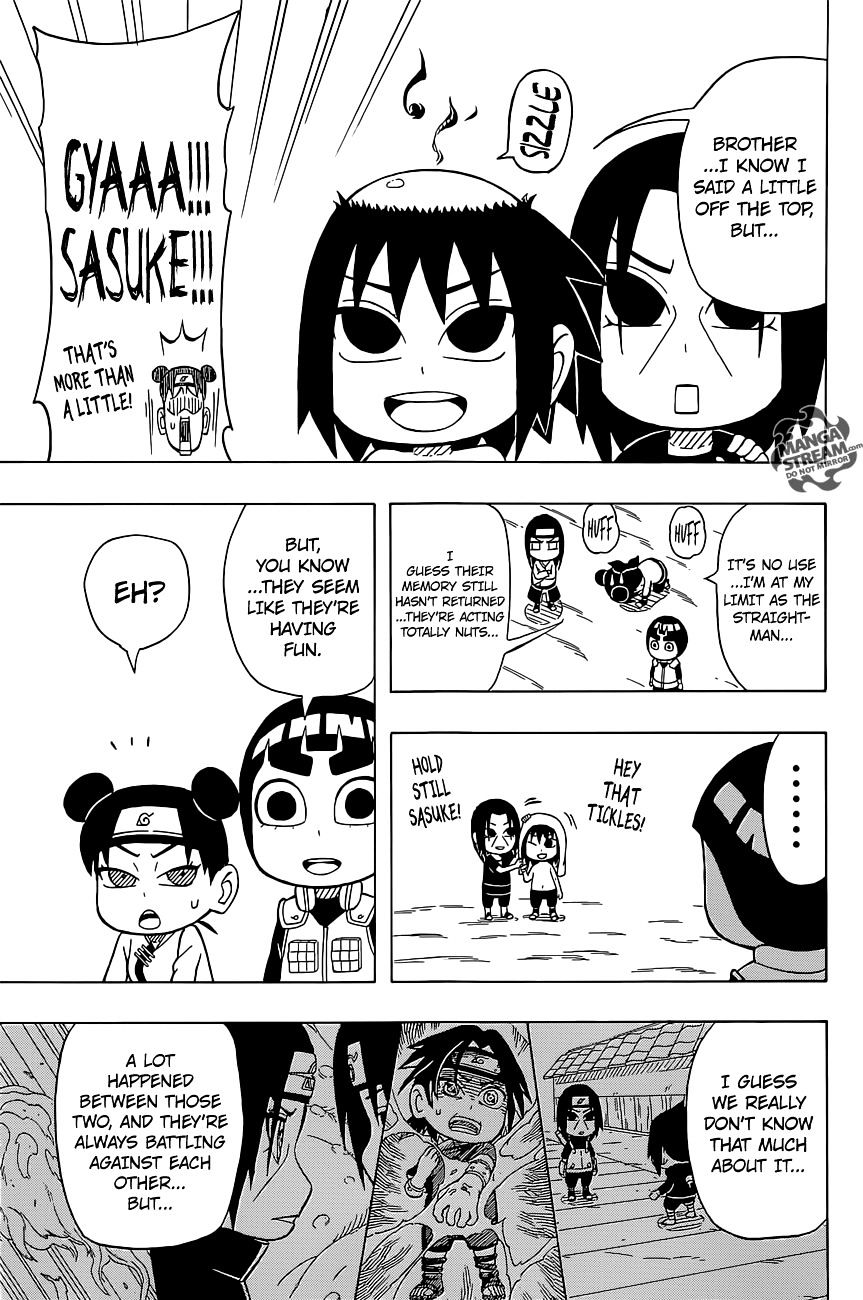 Rock Lee no Seishun Full-Power Ninden Chapter 33 page 18 - Chapter 33: Sasuke and Itachi