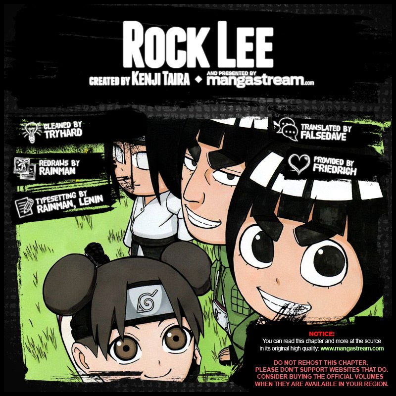 Rock Lee no Seishun Full-Power Ninden Chapter 33 page 2 - Chapter 33: Sasuke and Itachi