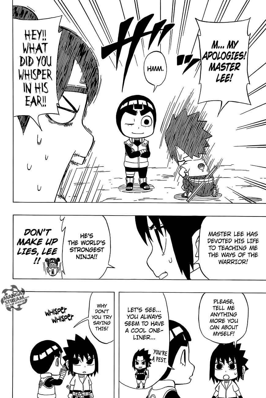 Rock Lee no Seishun Full-Power Ninden Chapter 33 page 7 - Chapter 33: Sasuke and Itachi