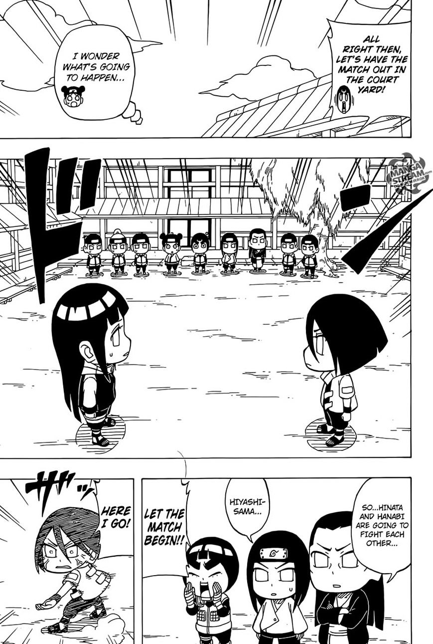 Rock Lee no Seishun Full-Power Ninden Chapter 34 page 11 - Chapter 34: Huuga Hinata Vs. Hyuuga Hanabi!!