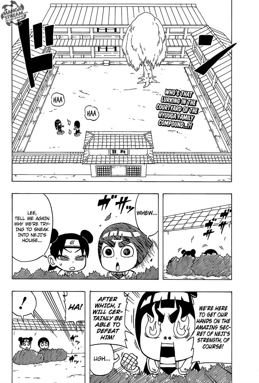 Rock Lee no Seishun Full-Power Ninden Chapter 34 page 2 - Chapter 34: Huuga Hinata Vs. Hyuuga Hanabi!!