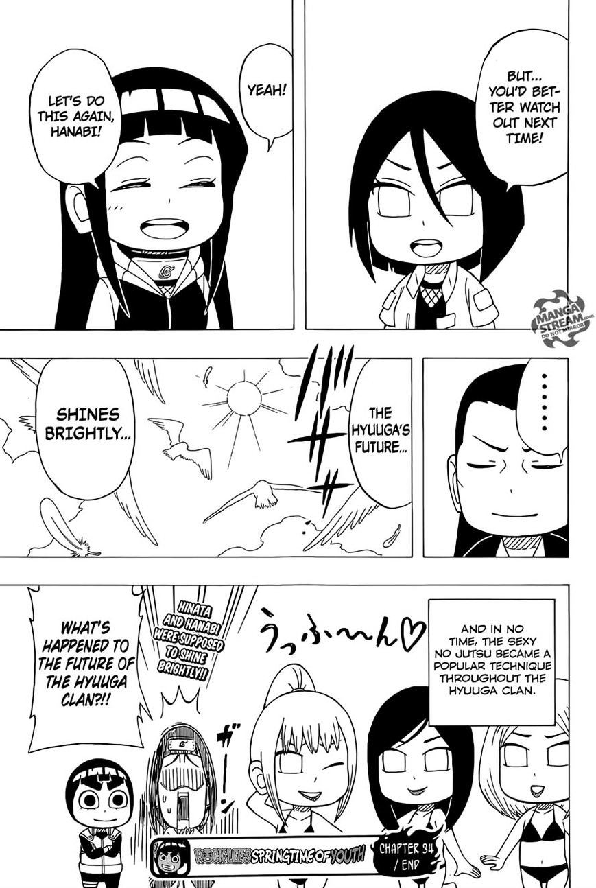 Rock Lee no Seishun Full-Power Ninden Chapter 34 page 24 - Chapter 34: Huuga Hinata Vs. Hyuuga Hanabi!!