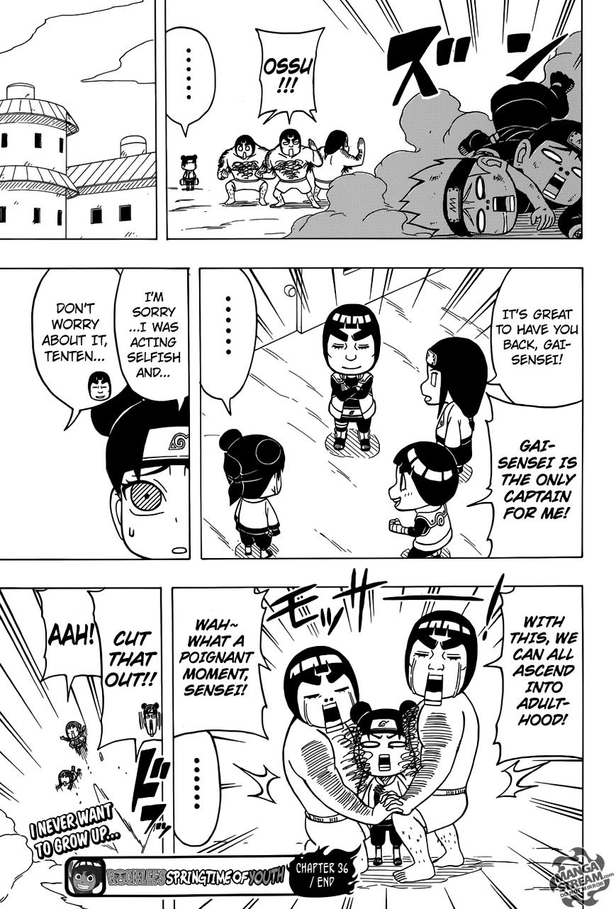 Rock Lee no Seishun Full-Power Ninden Chapter 36 page 25 - Chapter 36: Adults!!