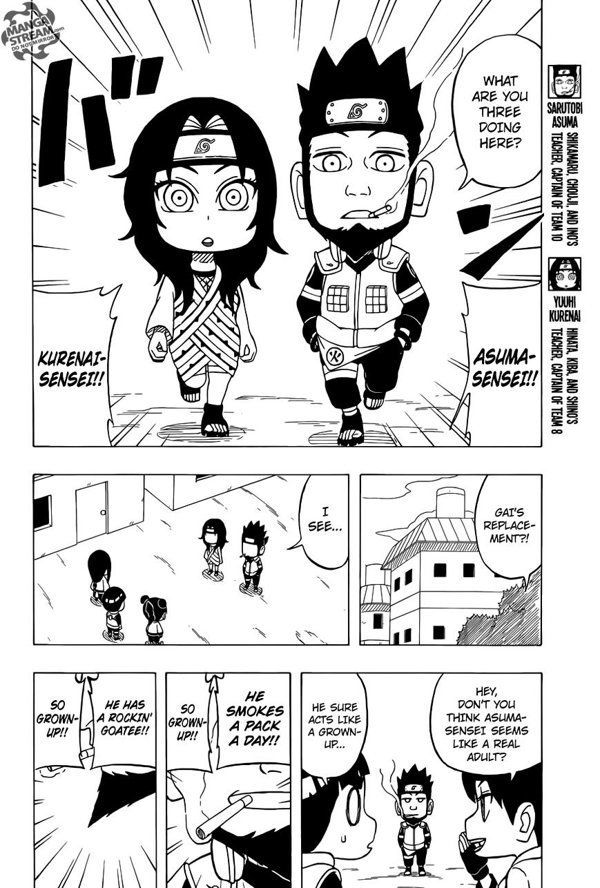 Rock Lee no Seishun Full-Power Ninden Chapter 36 page 7 - Chapter 36: Adults!!
