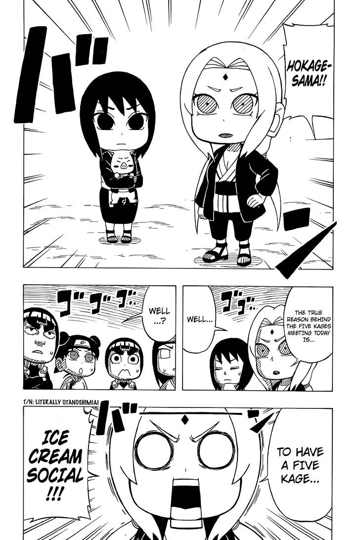 Rock Lee no Seishun Full-Power Ninden Chapter 38 page 5 - Chapter 38: The Five Kages!!