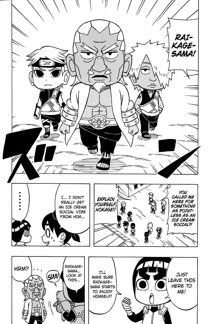 Rock Lee no Seishun Full-Power Ninden Chapter 38 page 9 - Chapter 38: The Five Kages!!