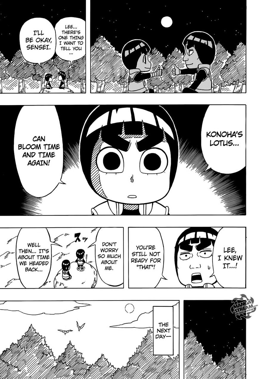 Rock Lee no Seishun Full-Power Ninden Chapter 39 page 11 - Chapter 39: A Great Ninja...!! [END]