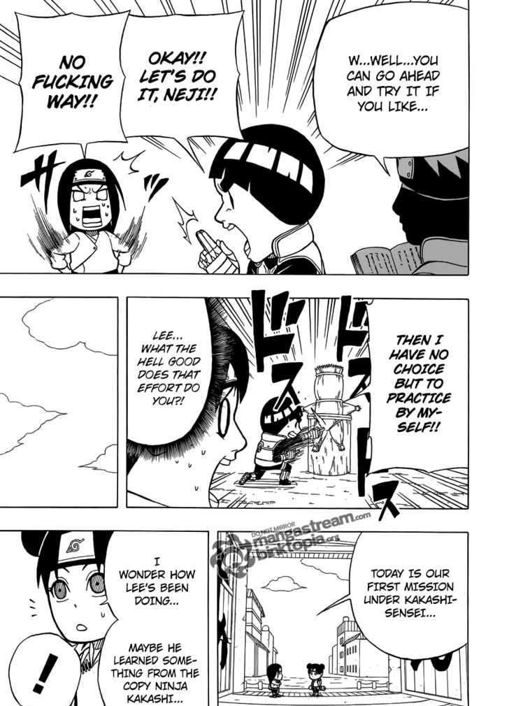 Rock Lee no Seishun Full-Power Ninden Chapter 4 page 10 - Chapter 4: Copy Ninja Rock Lee!?