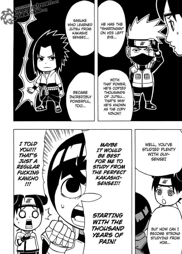 Rock Lee no Seishun Full-Power Ninden Chapter 4 page 9 - Chapter 4: Copy Ninja Rock Lee!?