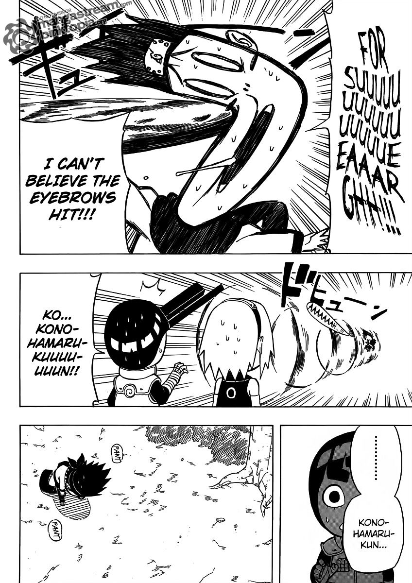 Rock Lee no Seishun Full-Power Ninden Chapter 5.5 page 15 - Chapter 5.5: Omake: Naruto Vs. Konohamaru Vs. Rock Lee!!