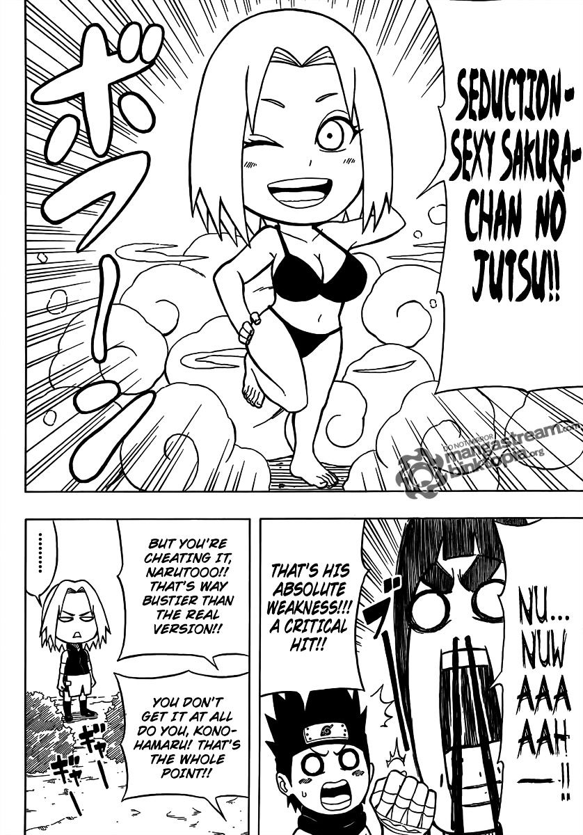 Rock Lee no Seishun Full-Power Ninden Chapter 5.5 page 5 - Chapter 5.5: Omake: Naruto Vs. Konohamaru Vs. Rock Lee!!