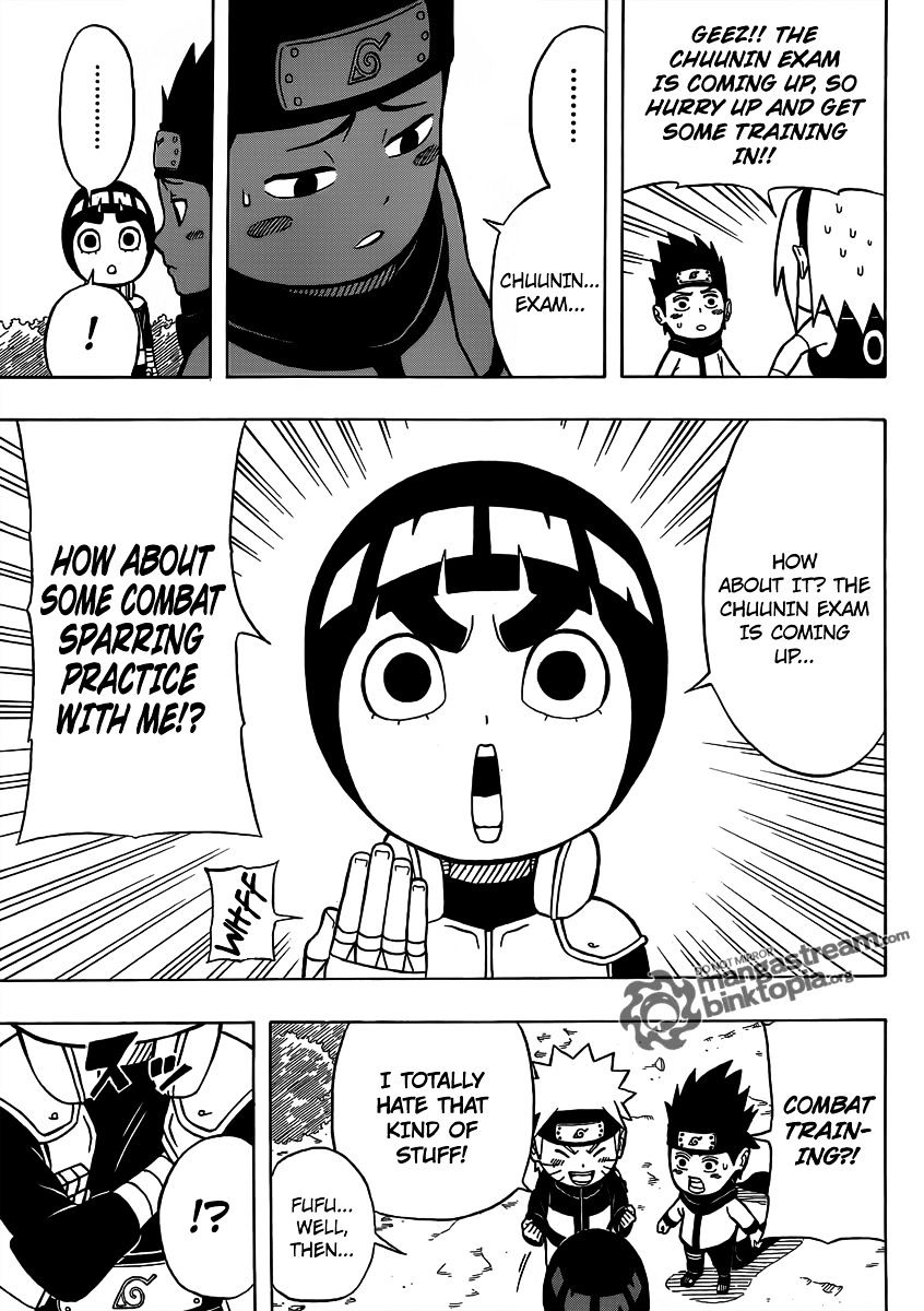 Rock Lee no Seishun Full-Power Ninden Chapter 5.5 page 8 - Chapter 5.5: Omake: Naruto Vs. Konohamaru Vs. Rock Lee!!