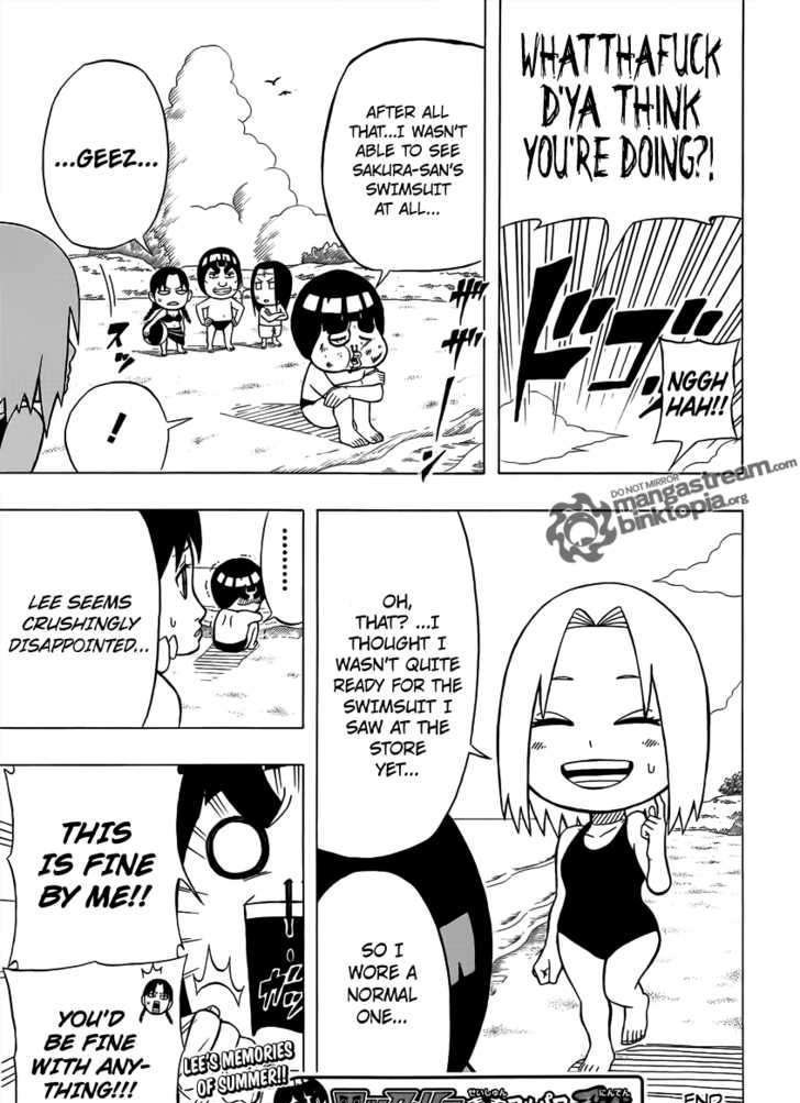 Rock Lee no Seishun Full-Power Ninden Chapter 5 page 11 - Chapter 5: Sakura's Swimsuit!!